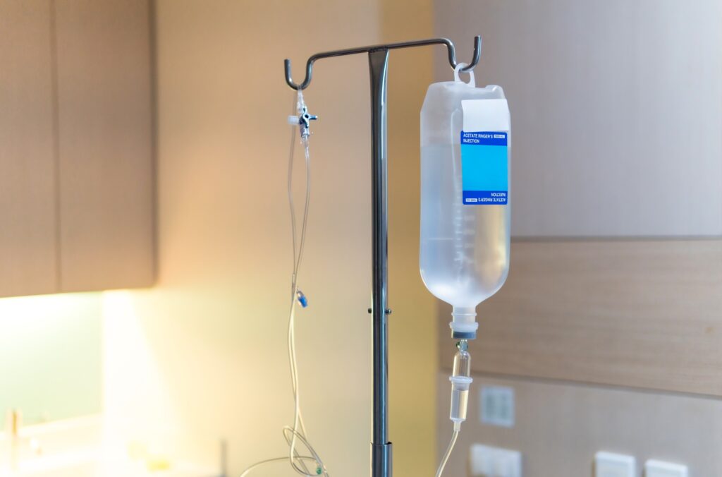 Saline bag for hospital patients, saline close up, health, Saline bottle hanging.